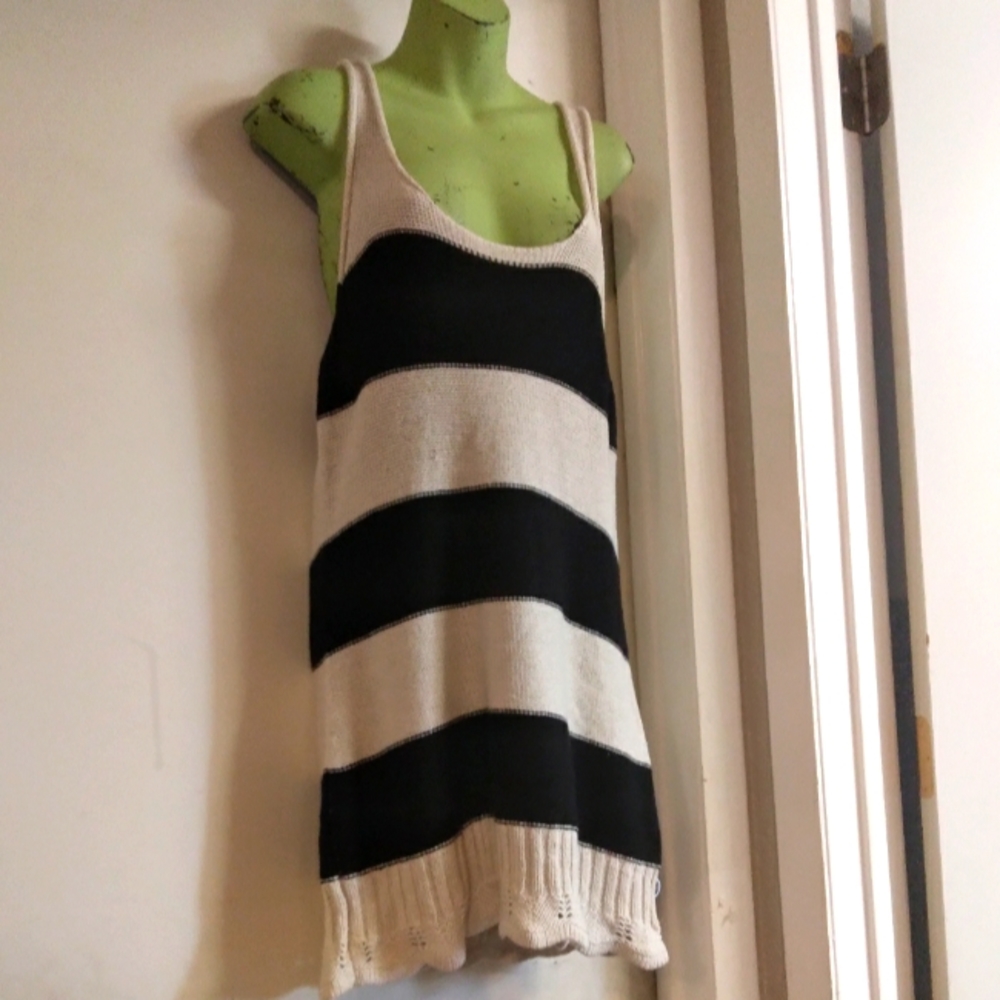 NWOT / BCBG MAX AZRIA striped knit tank mini dress